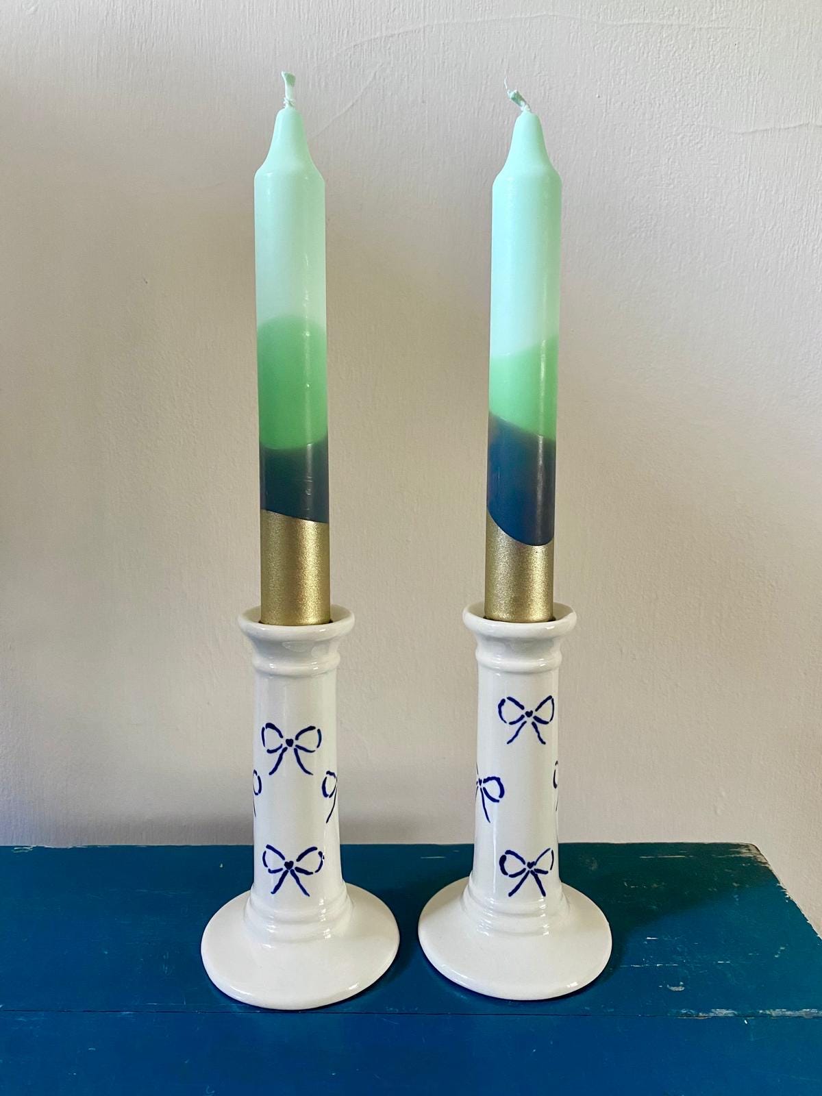 Forest Gold Dinner Candles - Hand Dipped Vegan Candles