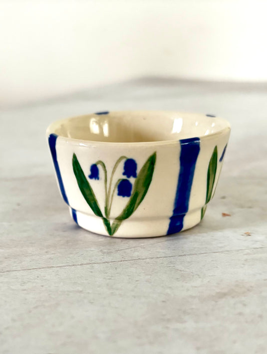 Ceramic tea light holder- Bluebells