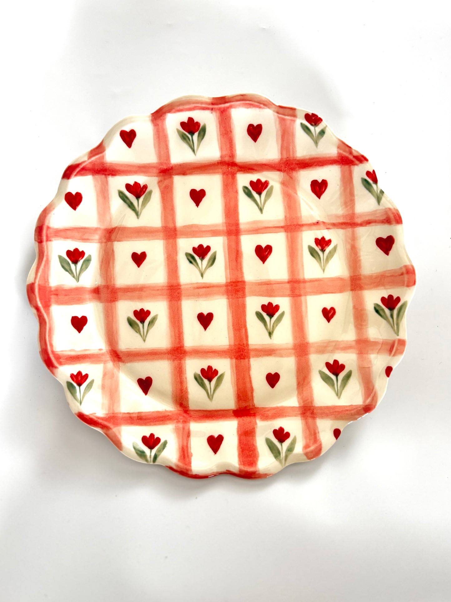 Medium Plate- Checkered Tulip