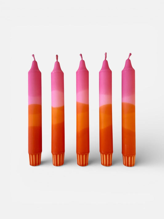 Autumn Sunset Pink & Rust Orange