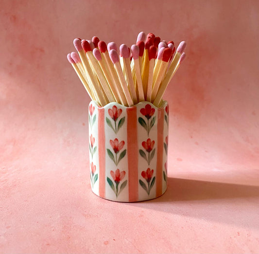 Hand made Ceramic Match pot